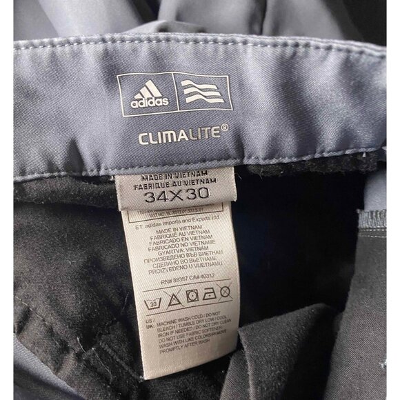 Adidas Climalite Mens 34X30 Golf Pants Athletic Gray Golfing Active - Picture 3 of 7
